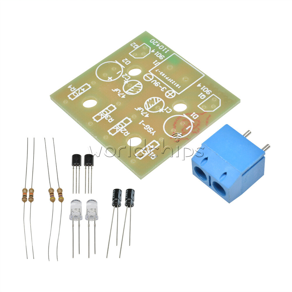 5MM LED Simple Flash Light Simple Flash Circuit DIY Kit Set