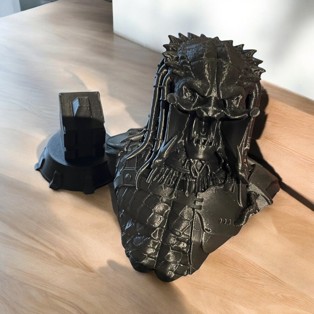 Predator Statue Black (3D Printed) Made in the USA
