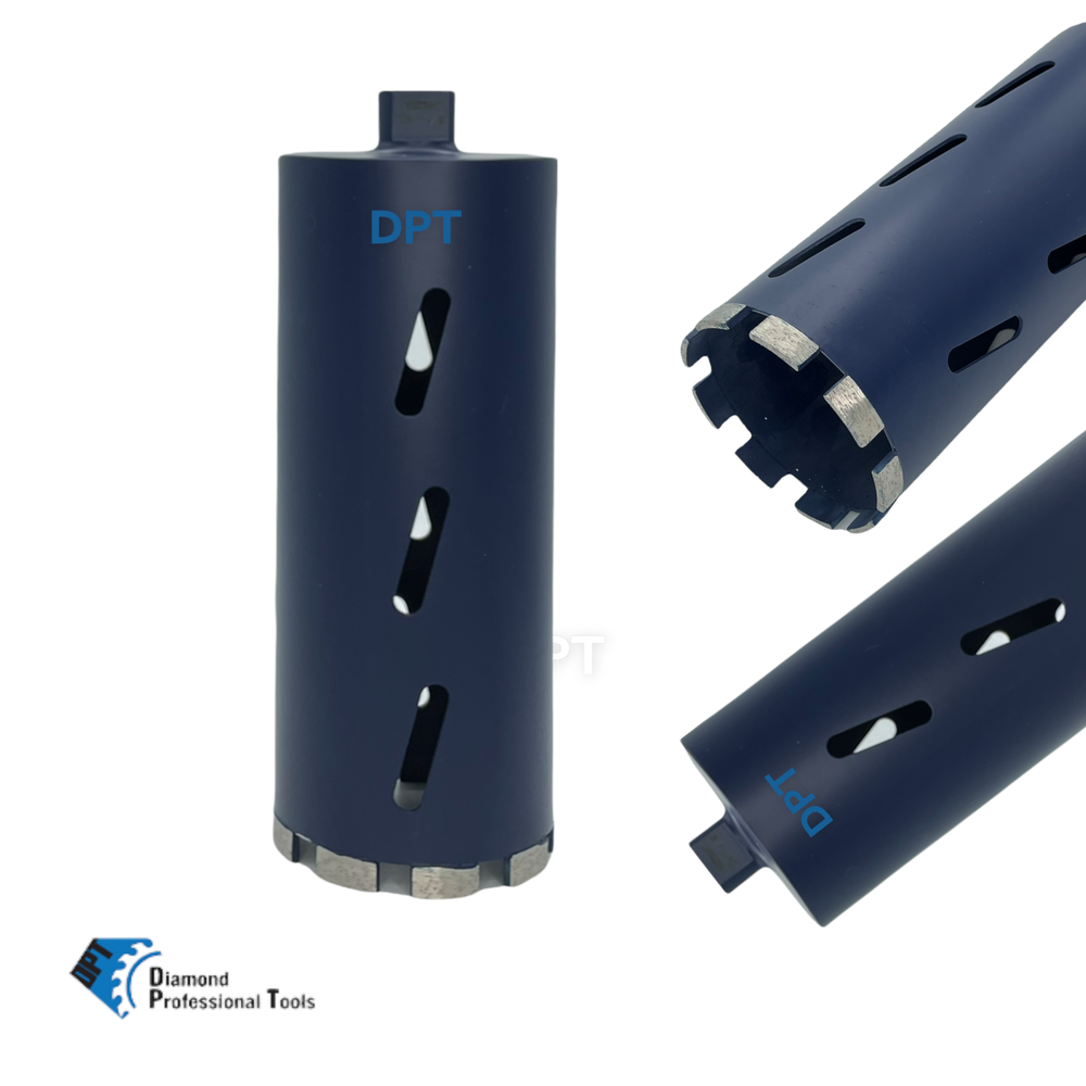 4 Inch Dry Diamond Core Drill Bits for Concrete Asphalt Blocks Bricks 11" Length