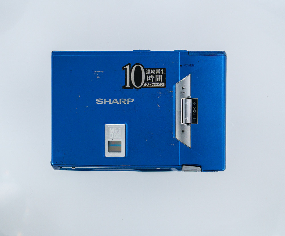 Sharp MD-SS70-A Blue MiniDisc MD Player - Tested [DEMO / PLAYS] [555]