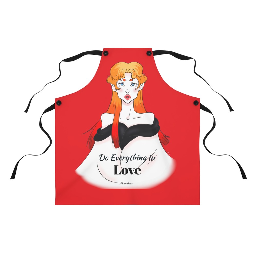 Do Everything In Love | Anna | Red | Apron (AOP) | Kitchen | Kitchen Apron