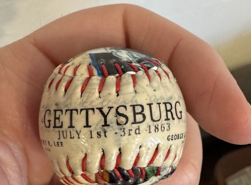 Gettysburg Mini Baseball Key Chain