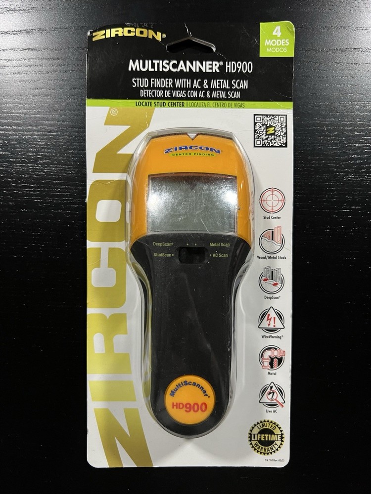 Zircon Multiscanner HD900 3 In. Multifunction Stud Finder 66232