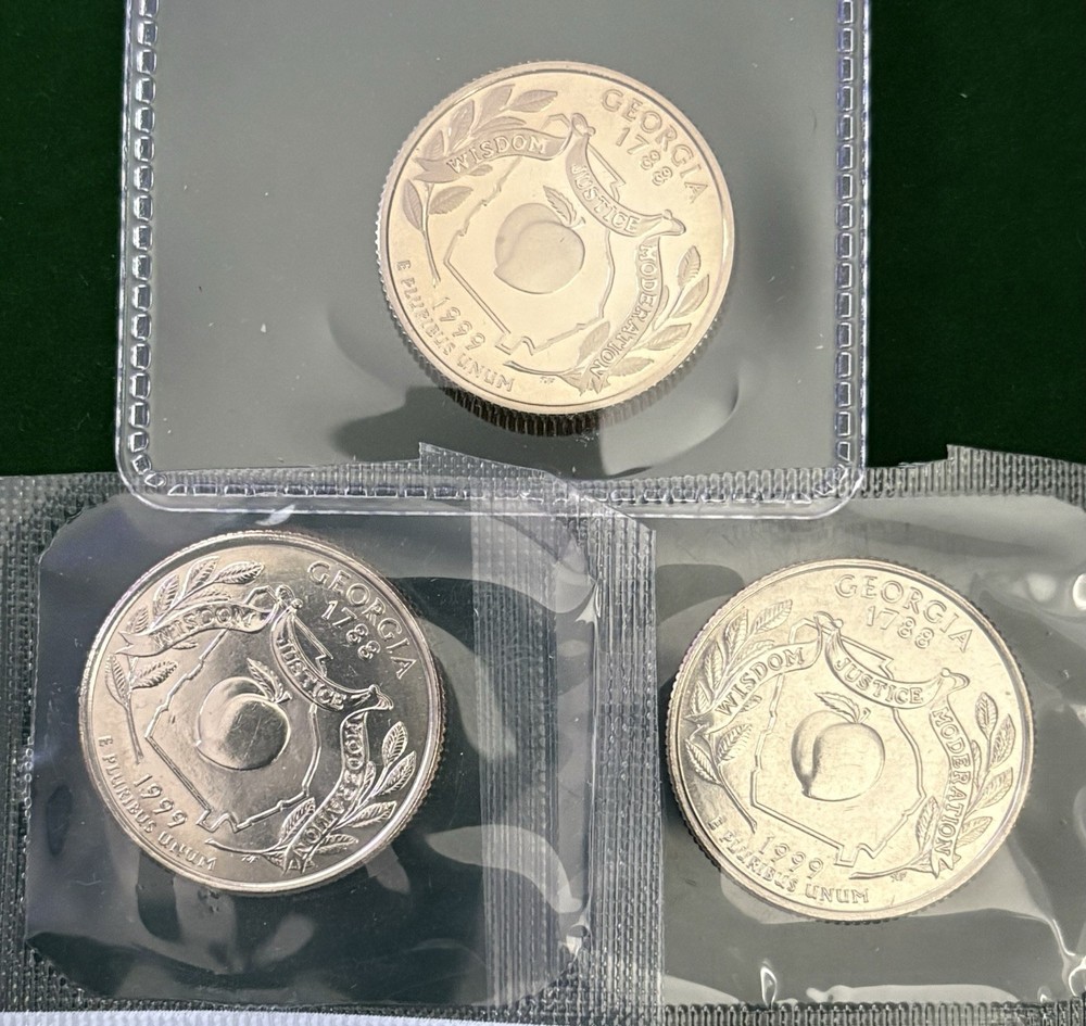1999 P,D,S State Quarters Georgia from Mint Set