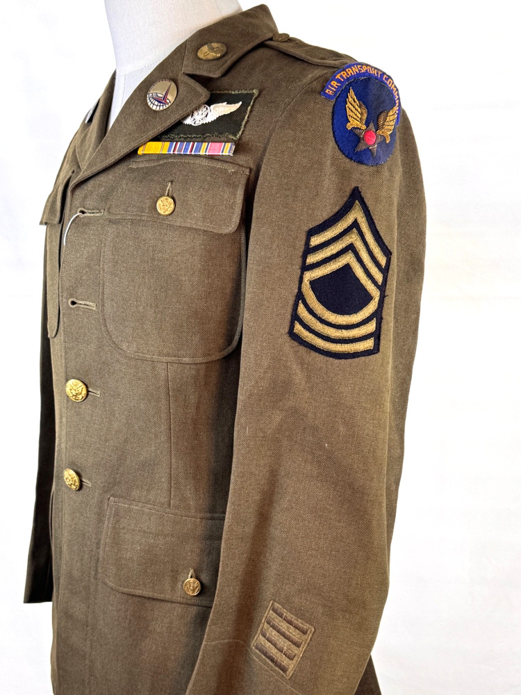 WWII / WW2 USAAF SERVICE NCO TUNIC AIR TRANSPORT COMMAND - DATED