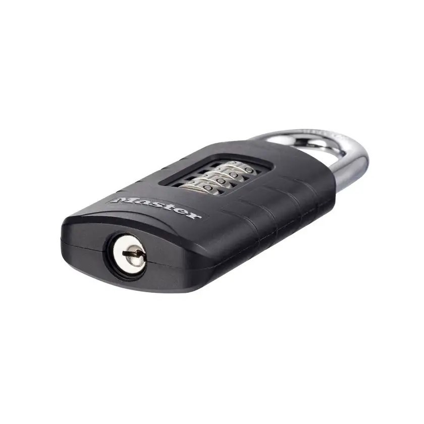 Master Lock 48mm Padlock Hybrid Combination & Key 656EURDBLKAU