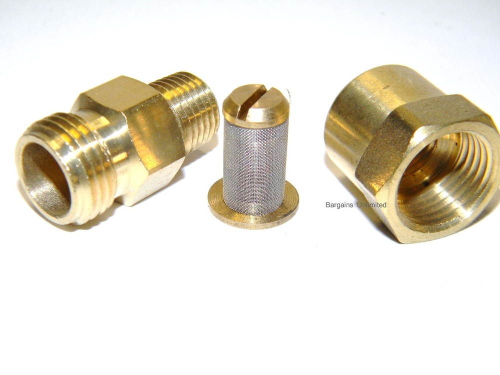 Carpet Cleaning 1/4" MxF Inline Strainer / Filter