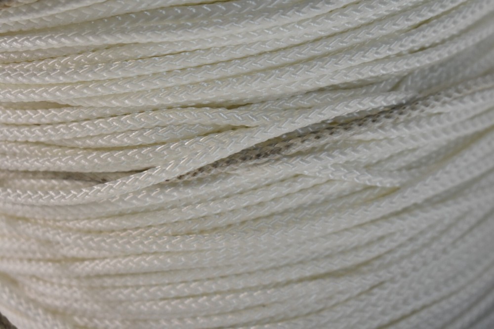 Loktite Low Stretch Solid Braid Industrial Polyester Cord 5/32" x 1000' White