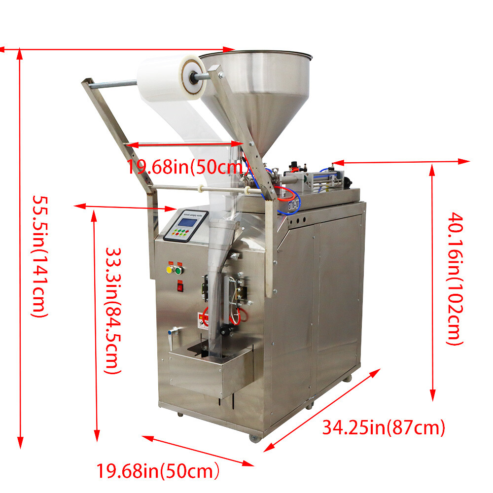 110V 10-100ml Automatic Quantitative Sauce Paste Liquid Filler Packing Machine