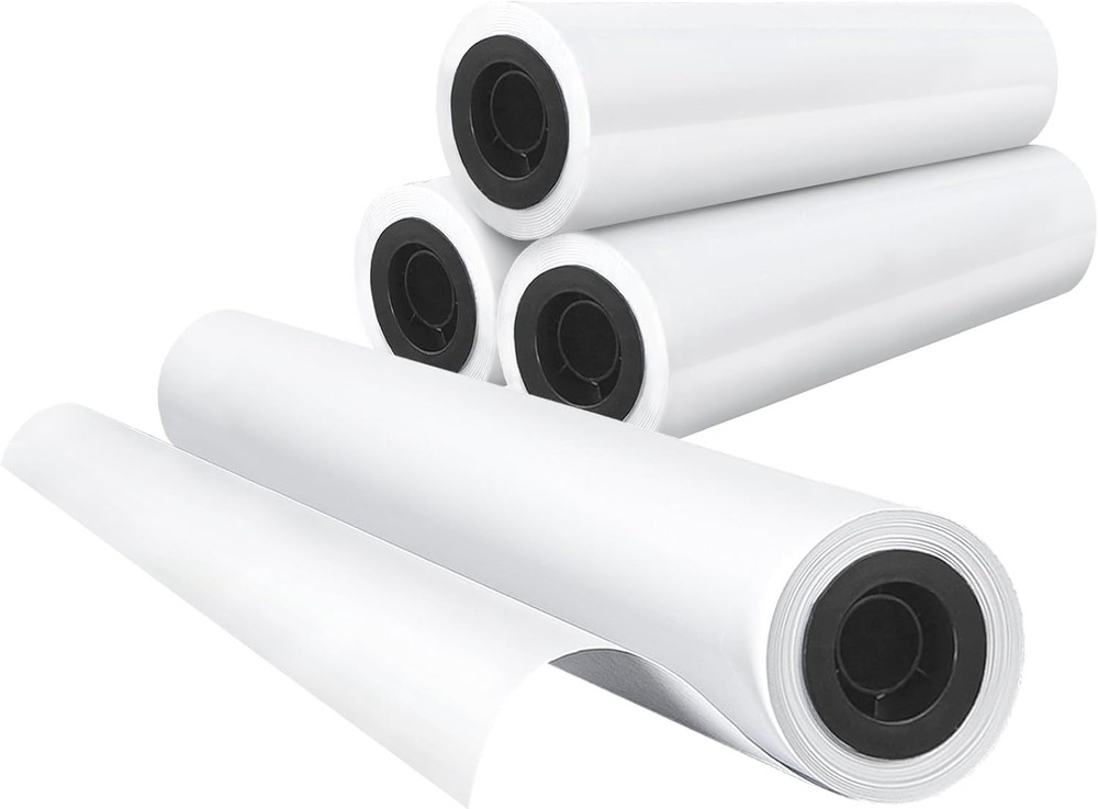 Wide Format Paper Plotter Paper 4 Rolls 24 in x 150 ft CAD Bond Rolls 2"Core