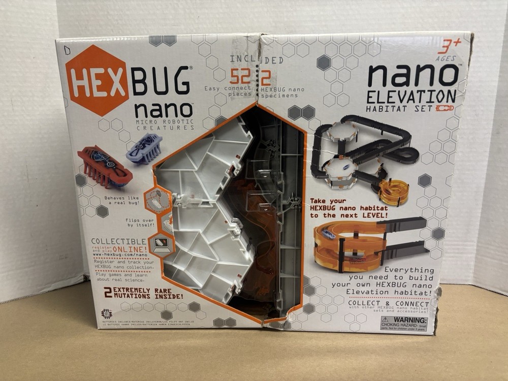 Hex Bug Nano Elevation Habitat Set 52 Pieces & Two Mutant Specimen EUC