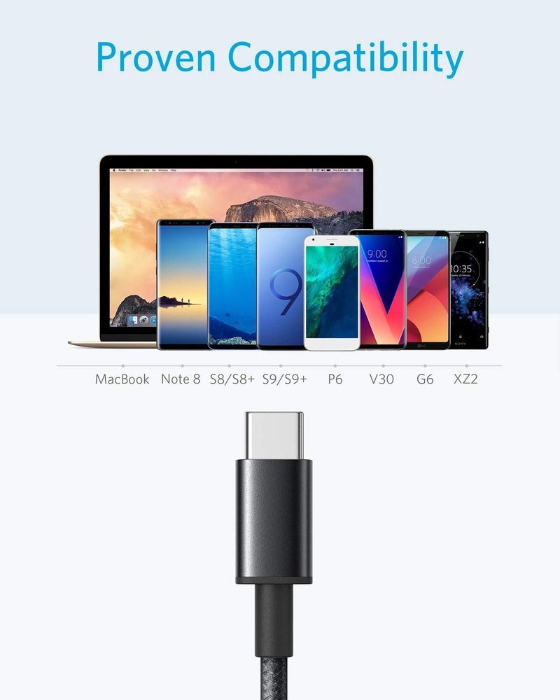 Anker Cable [2 Pack, 3FT], USB A to C for iPhone 17 3ft