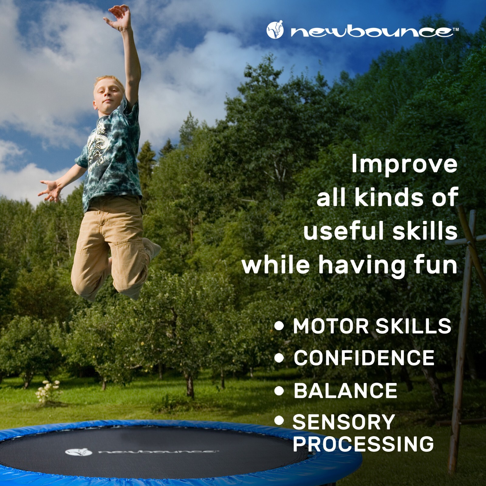 New-Bounce Mini Trampoline-40"Foldable Trampoline for Adult-Without Original Box