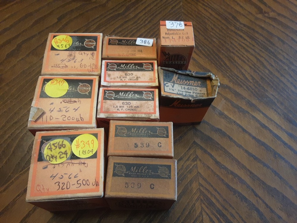 NOS Miller Rf Choke Coil Lot 10pc