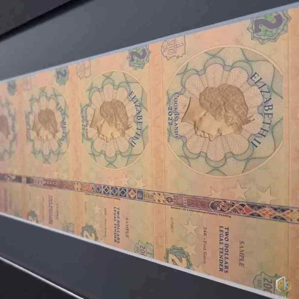 24k Gold Notes Art Set - 7 Pillars Humanity | Unique Gold