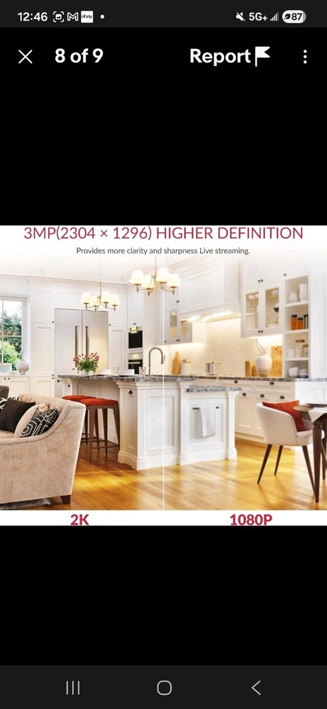 YI Pro 2pc Home Camera 2K Wireless IP Security Surveillance System Night Vision