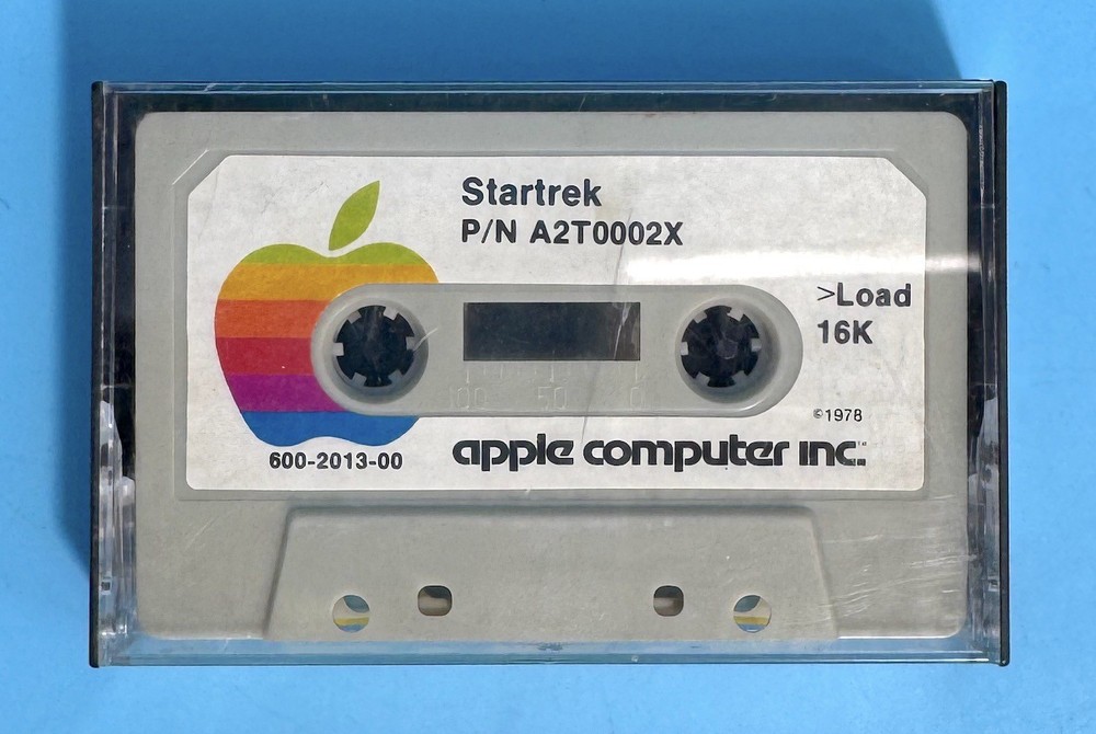 Apple II Starwars & Startrek A2T0002X 600-2013-00 Integer BASIC Cassette
