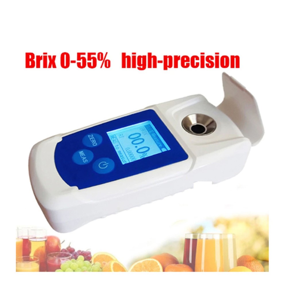 New 0‑55% Digital Brix Refractometer High Accuracy Brix Tester Meter For Fruit H