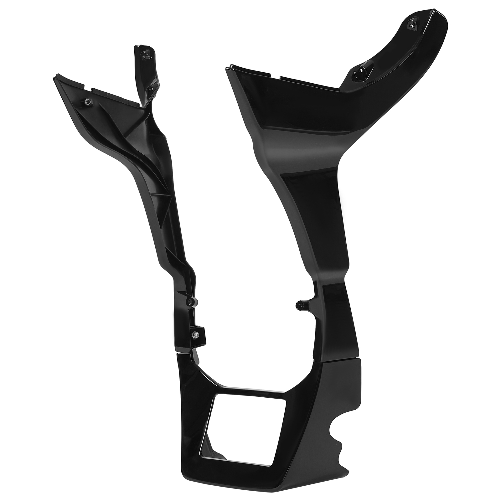 Vivid Black Fairing Chin Spoilers Cover For Harley Road Glide FLTRX FLTRXS 17-23