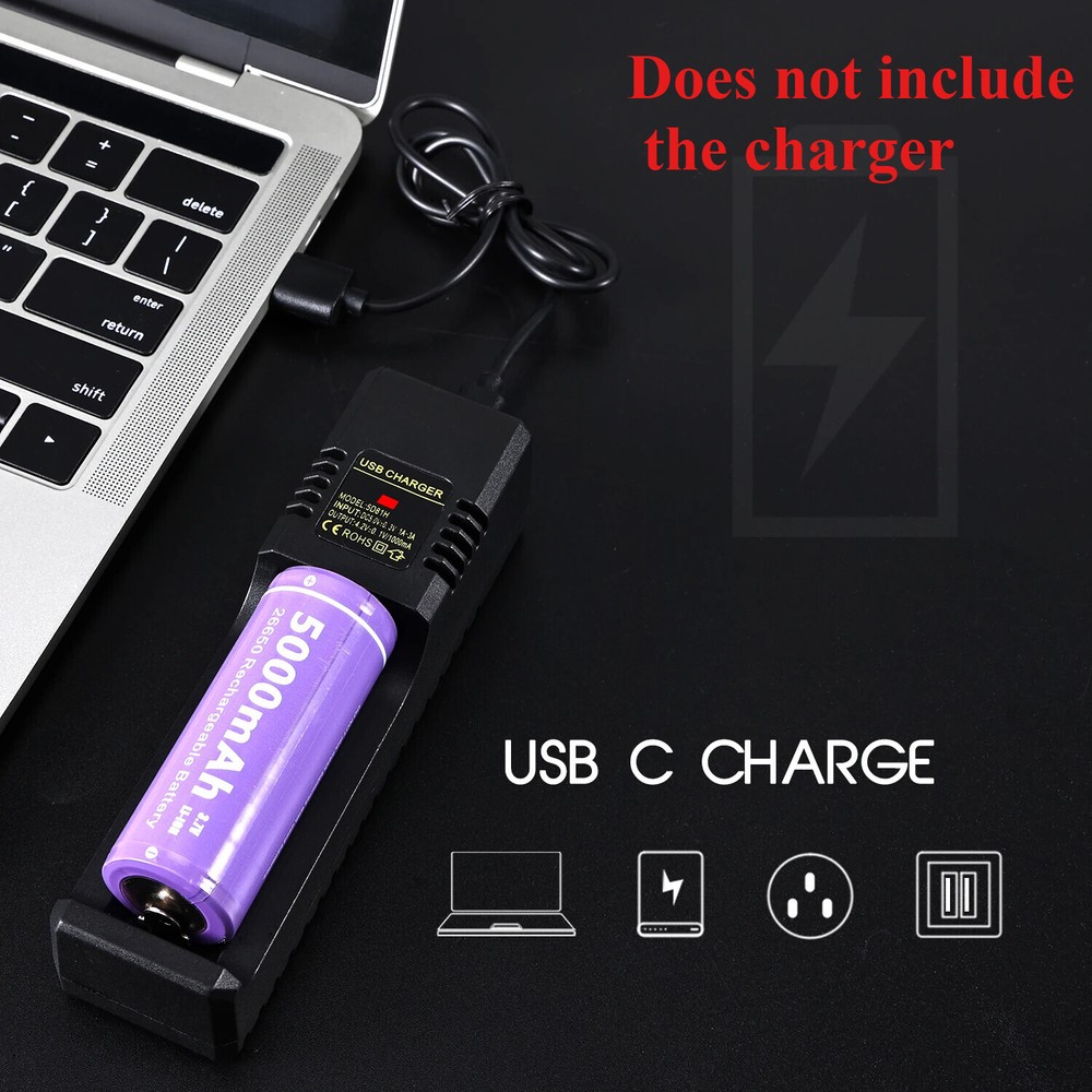 Diving Flashlight 5000lm Professional Dive Light IPX8 Underwater Torch Light