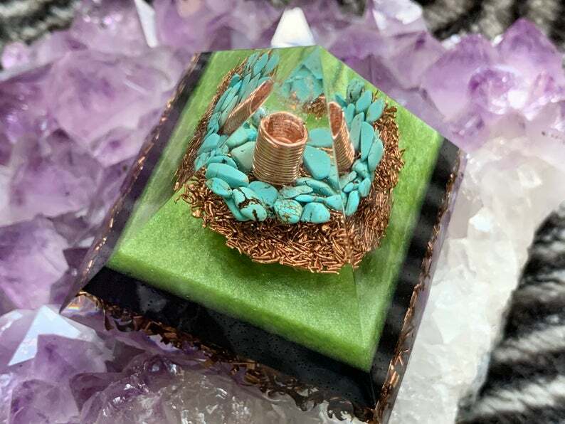 Orgonite® Pyramid - Green Wave Orgone Generator®