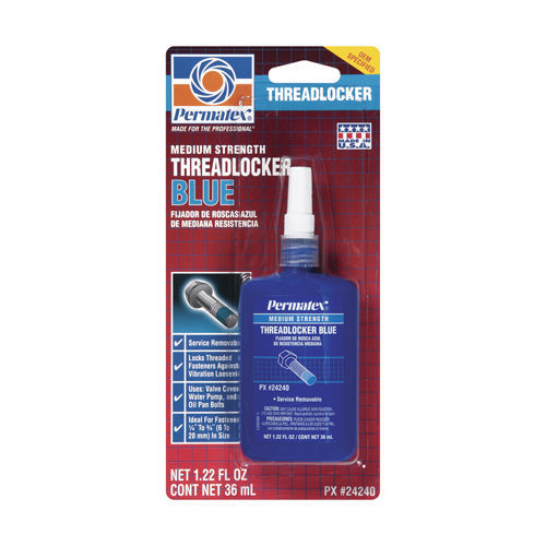 Permatex 24240 Medium Strength Threadlocker Blue 1.22oz