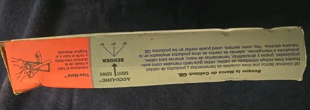 3/4'' THIN WALL & 1/2'' RIGID CONDUIT BENDER ALLOY