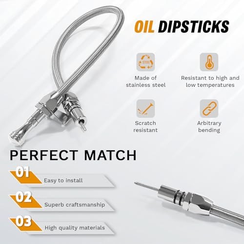 Powerglide Dipstick Compatible with Chevy GM Powerglide Flexible Silver