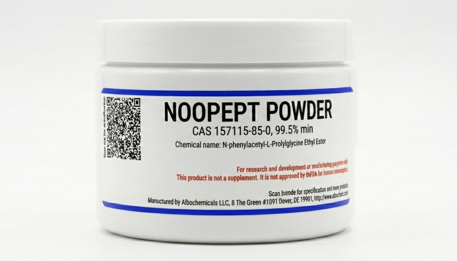 Noopept,  99.5% min, 10 grams, 157115-85-0