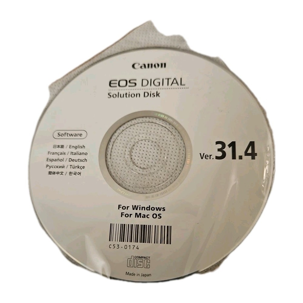 Canon EOS Digital Solution Disk. Ver. 31.4