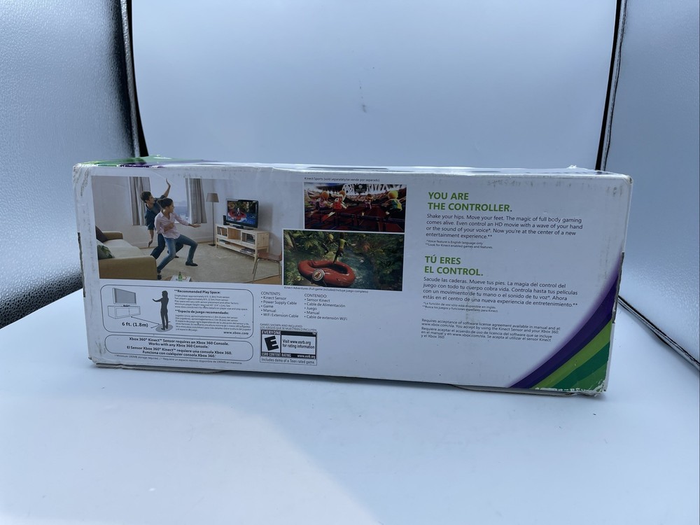 Xbox 360 Kinect Sensor Open Box, Damaged Box