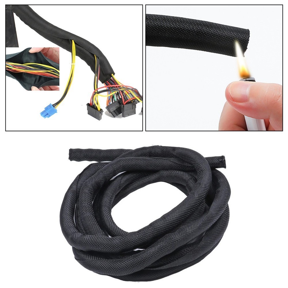 Automotive Harness Wrap Wire Routing Solution Tangle-Free Adjustable Length