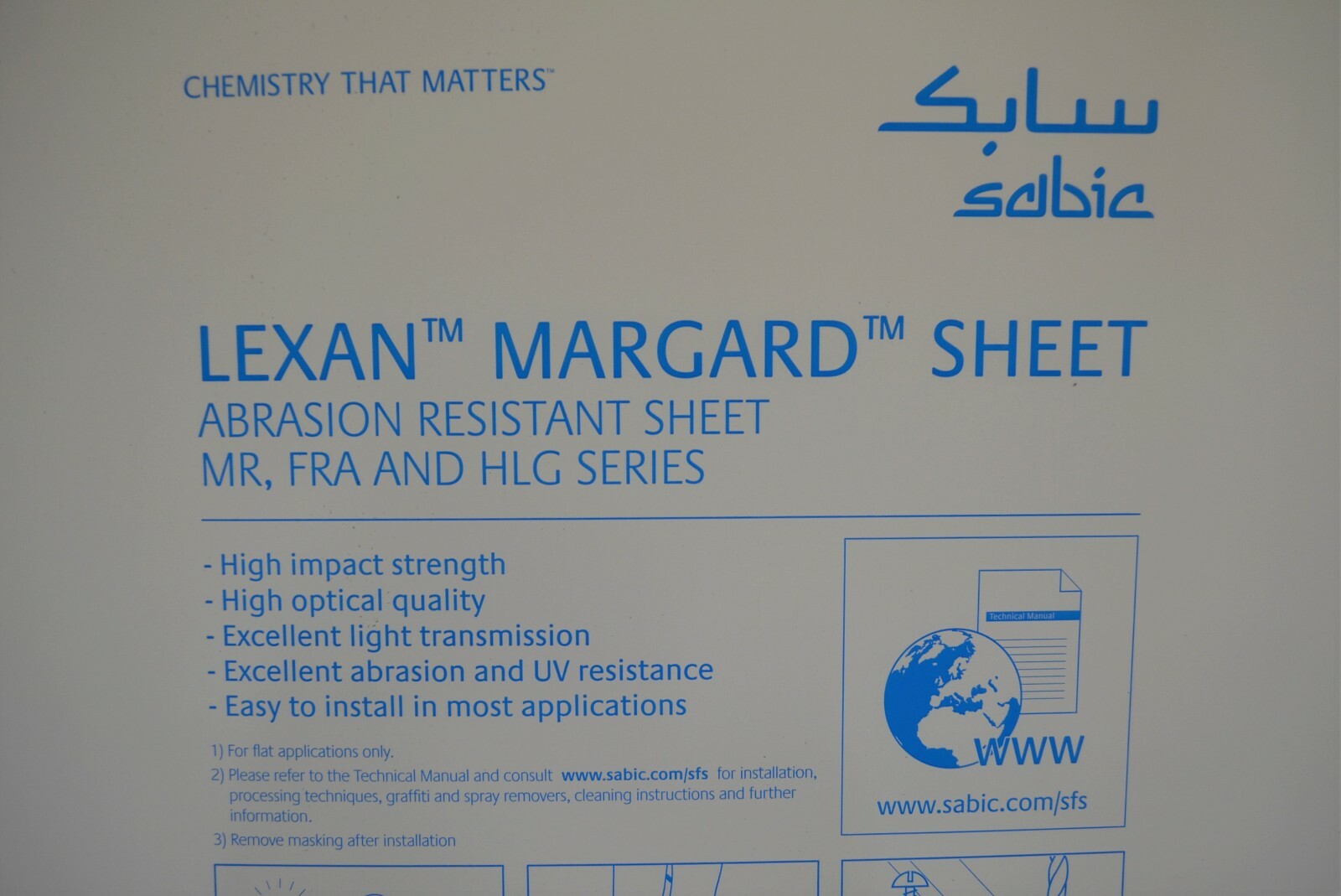 MR10 Lexan 3/16" Clear Sheet CHOOSE A SIZE