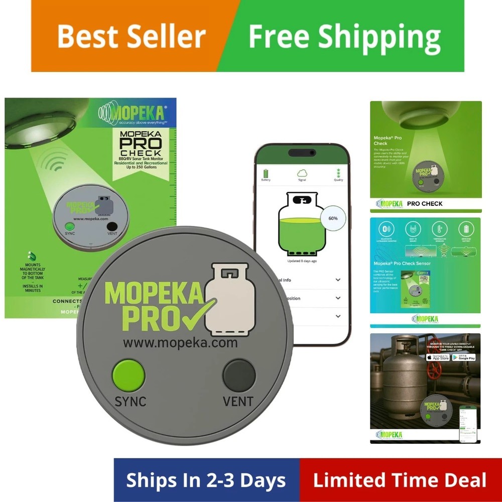 Pro Check Sensor - Wireless Propane Tank Magnetic Sensor Level Indicator - Pr...