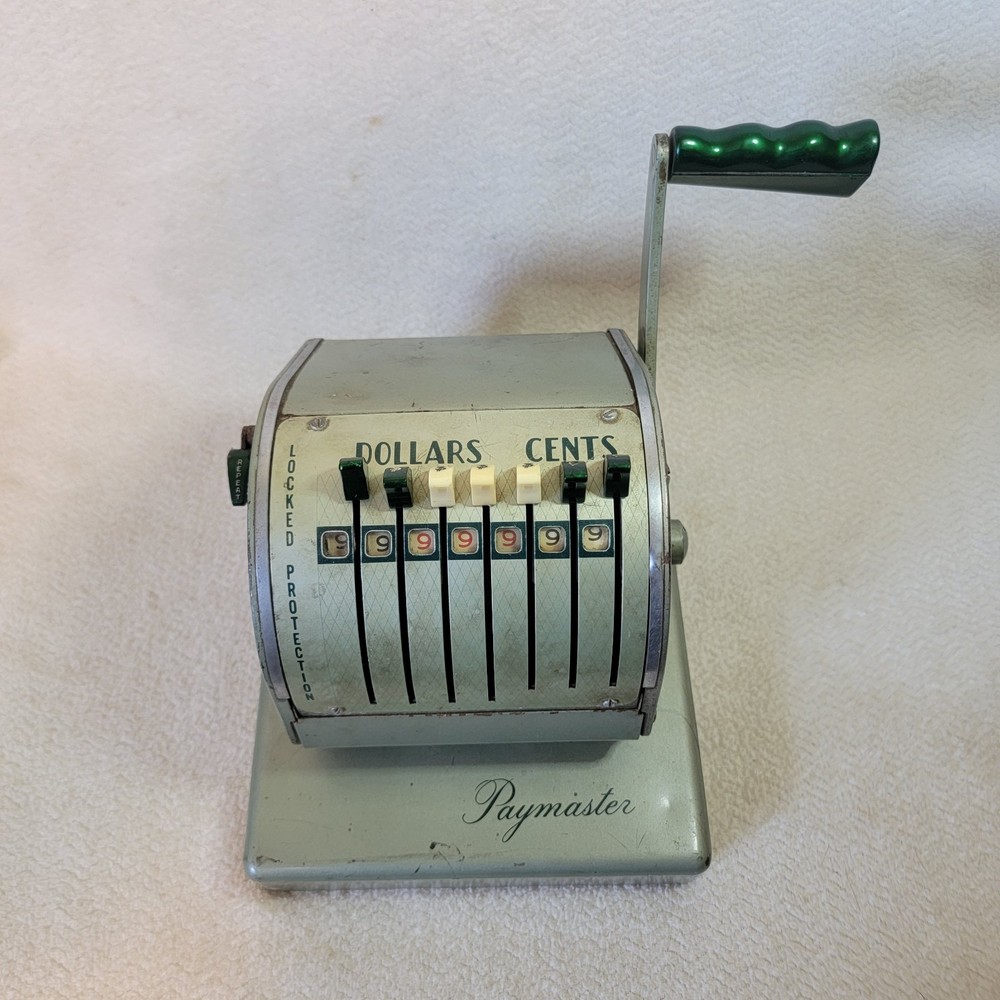 Paymaster Check Writer Series X-550 7 Column Dollars & Cents