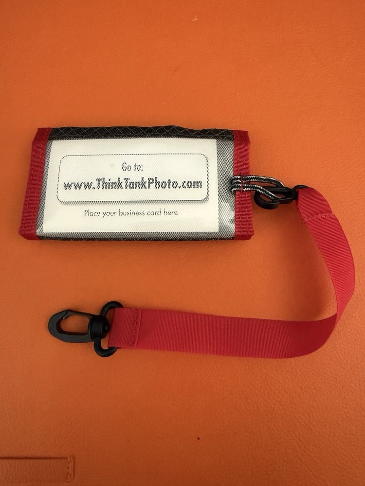 Think Tank Pee Wee PPR Memory Card Holder Case Red Grey