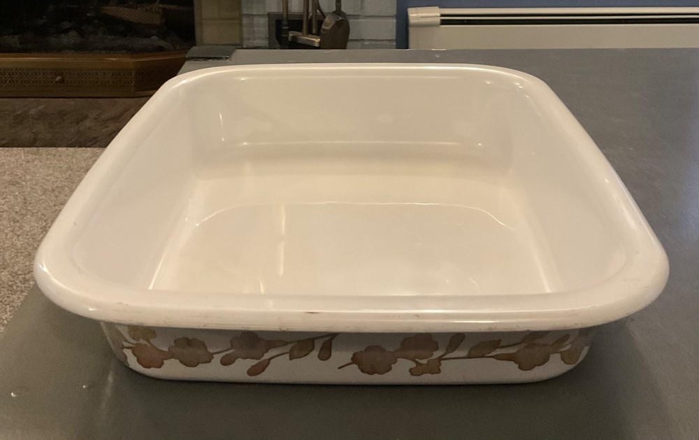 Vintage CORNING WARE Casserole Baking Dish Bouquet Pattern A21