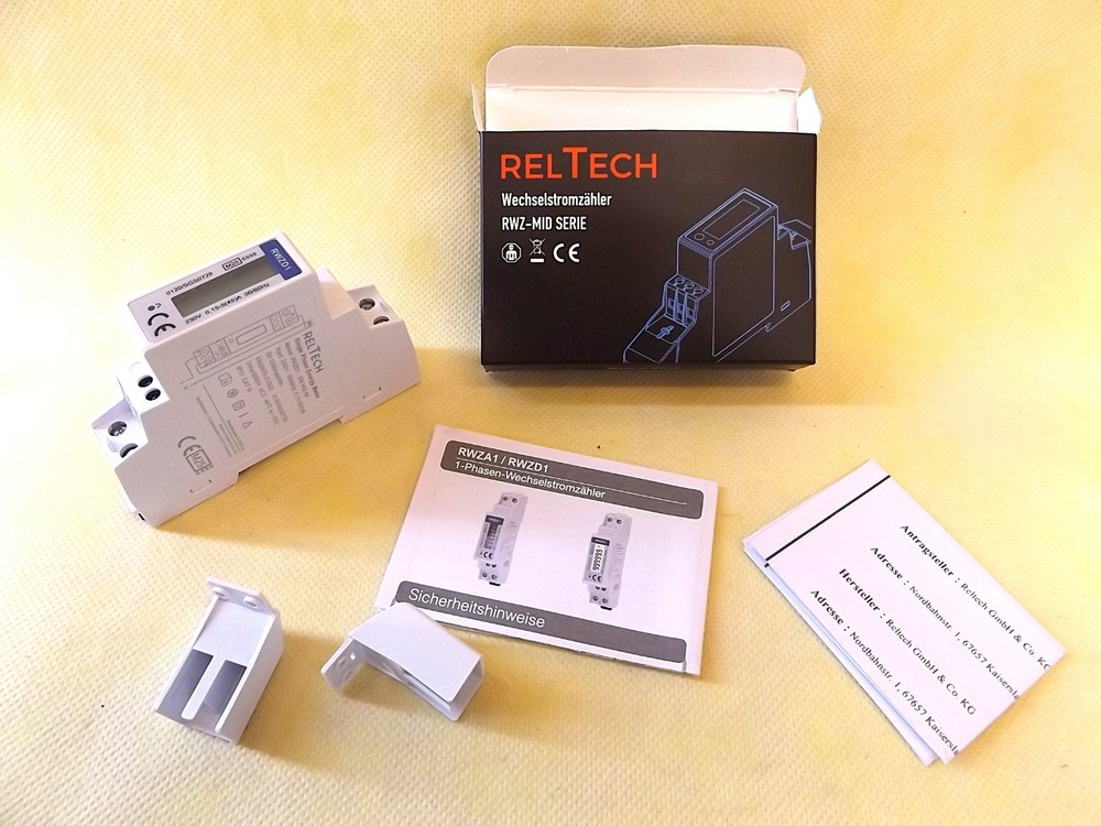 RelTech AC meter RWZD1 MID calibrated digital SO interface new original packaging