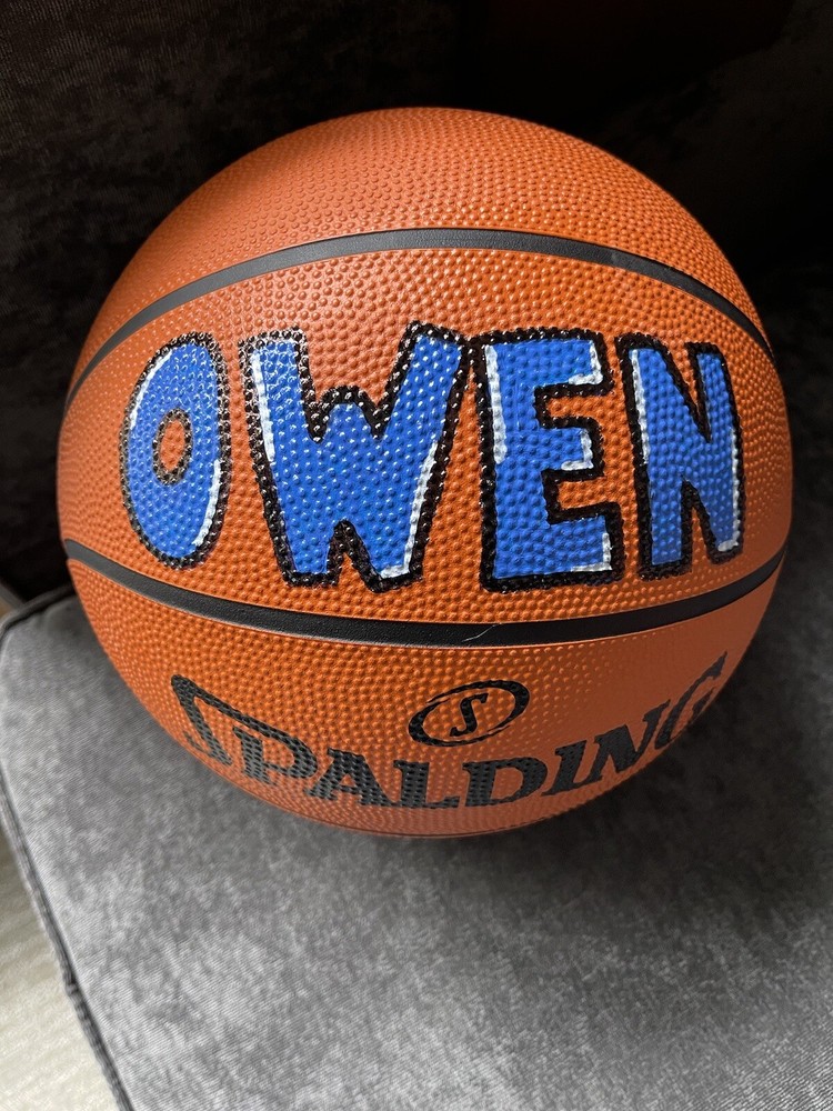 Handpainted Basketball; custom name basketball