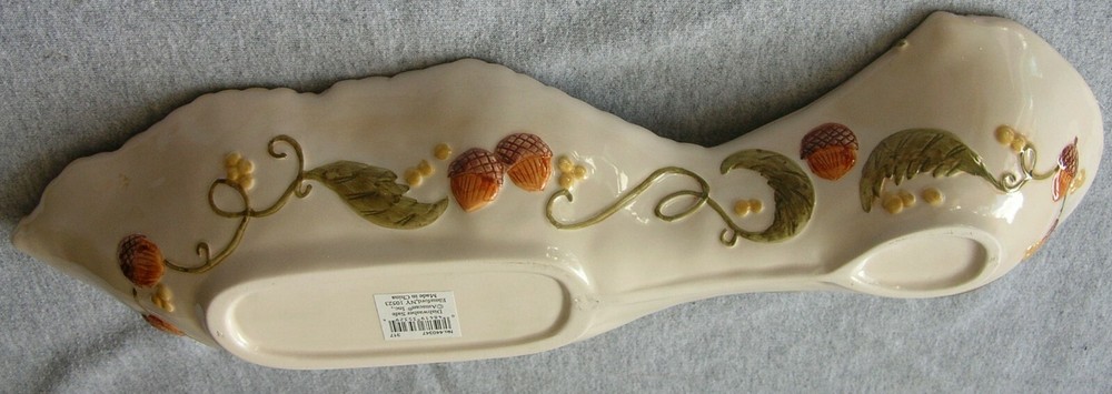 Amscan Home "Wheat" Ceramic Olive Dish NIB