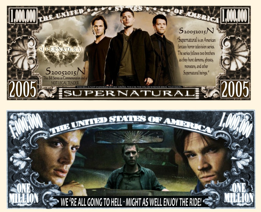 OUR SUPERNATURAL NOVELTY NOTE (25 Bills)