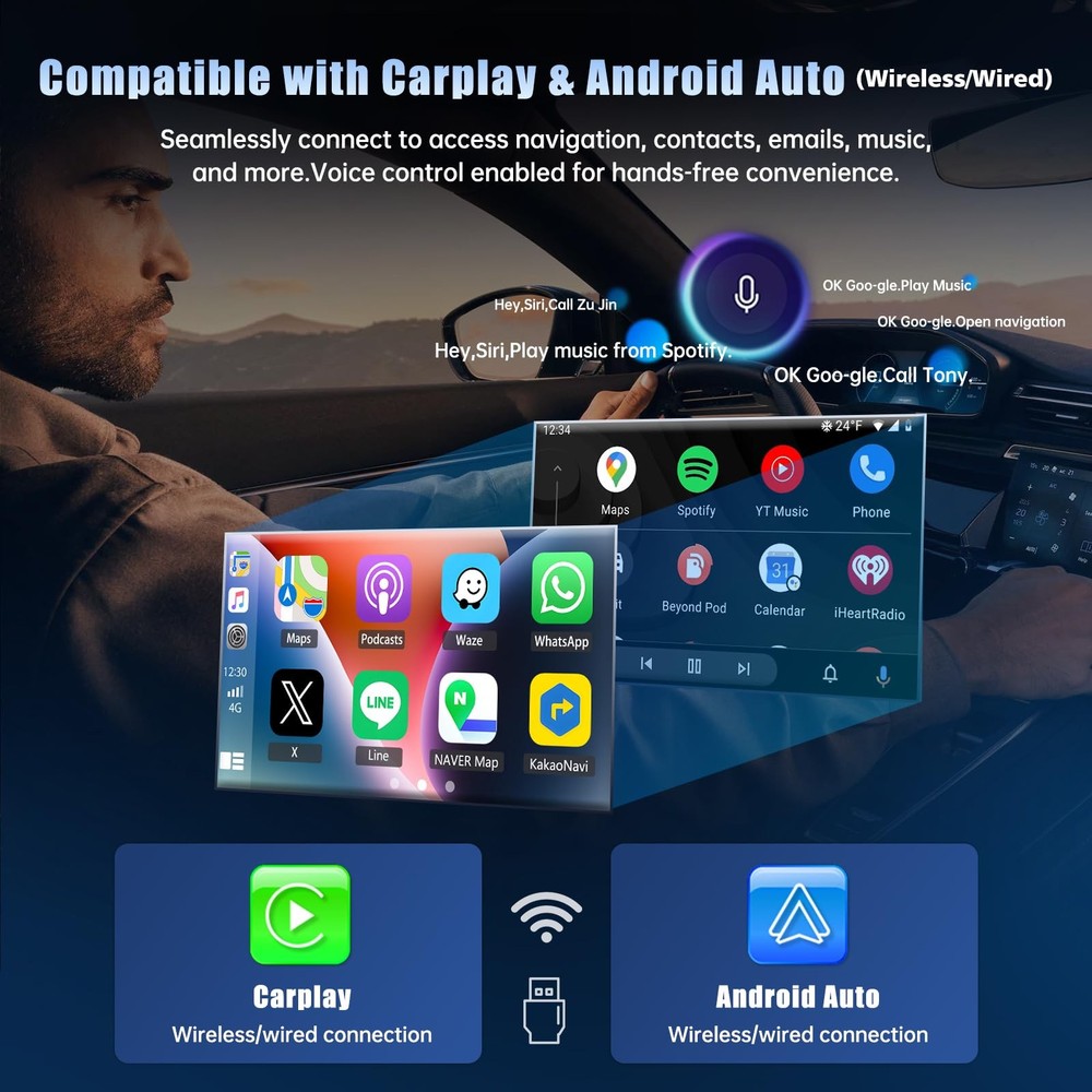 Android 13 Stereo for Mini Cooper 2010-2016 9in Touchscreen Carplay Android Auto