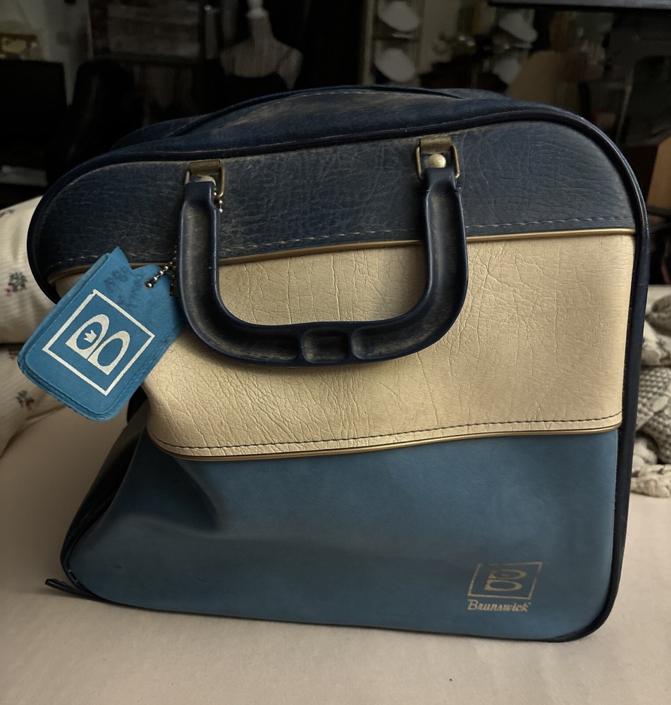 BRUNSWICK BOWLING BAG BLUE Arm Strap, 2 Polishers