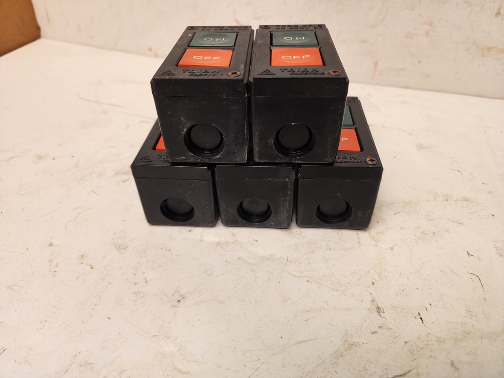 Lot 5 Taian Electric Type PP-2 On & Off Controller Button Switch Free Shipping