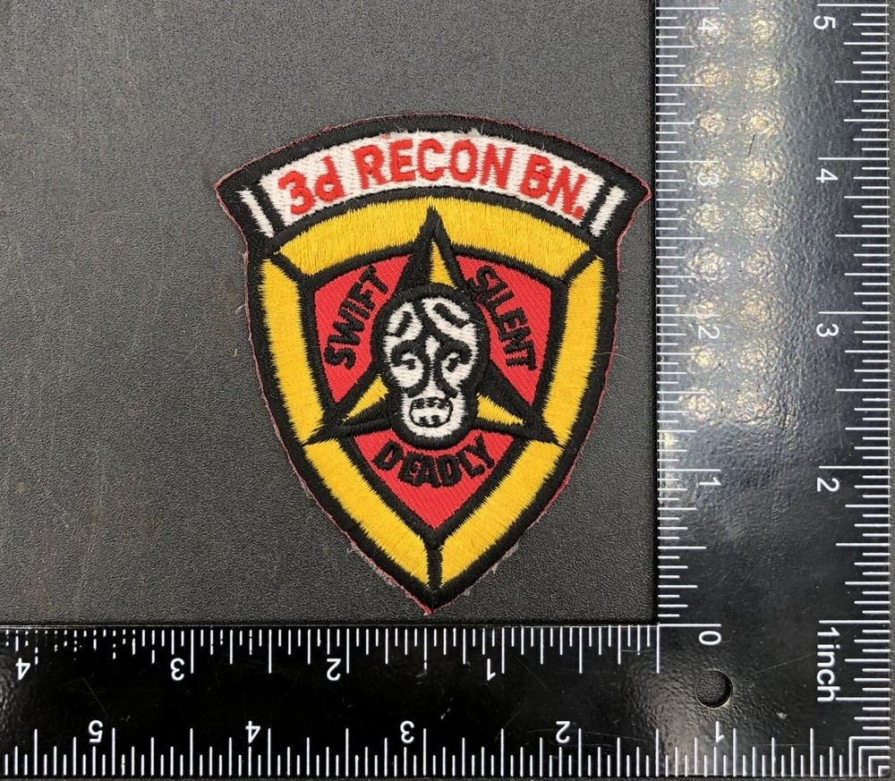 USMC 3D RECON BN Swift Silent Deadly Patch OIF OEF