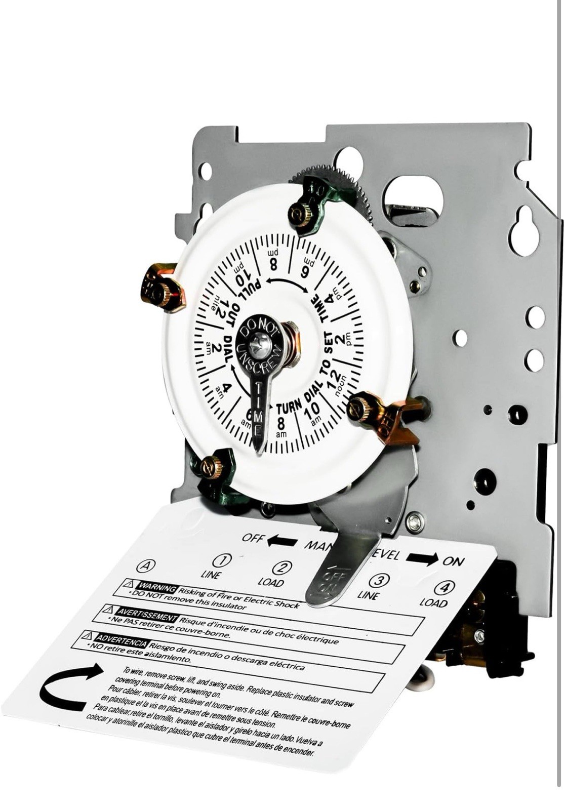 T104M Electromechanical Timer Switch Versatile Scheduling Manual Override,1-12
