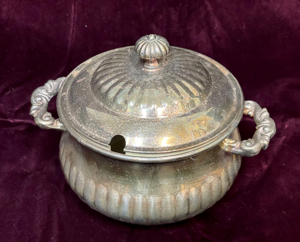 Eales 1779 silverplate bowl with Lid- vintage