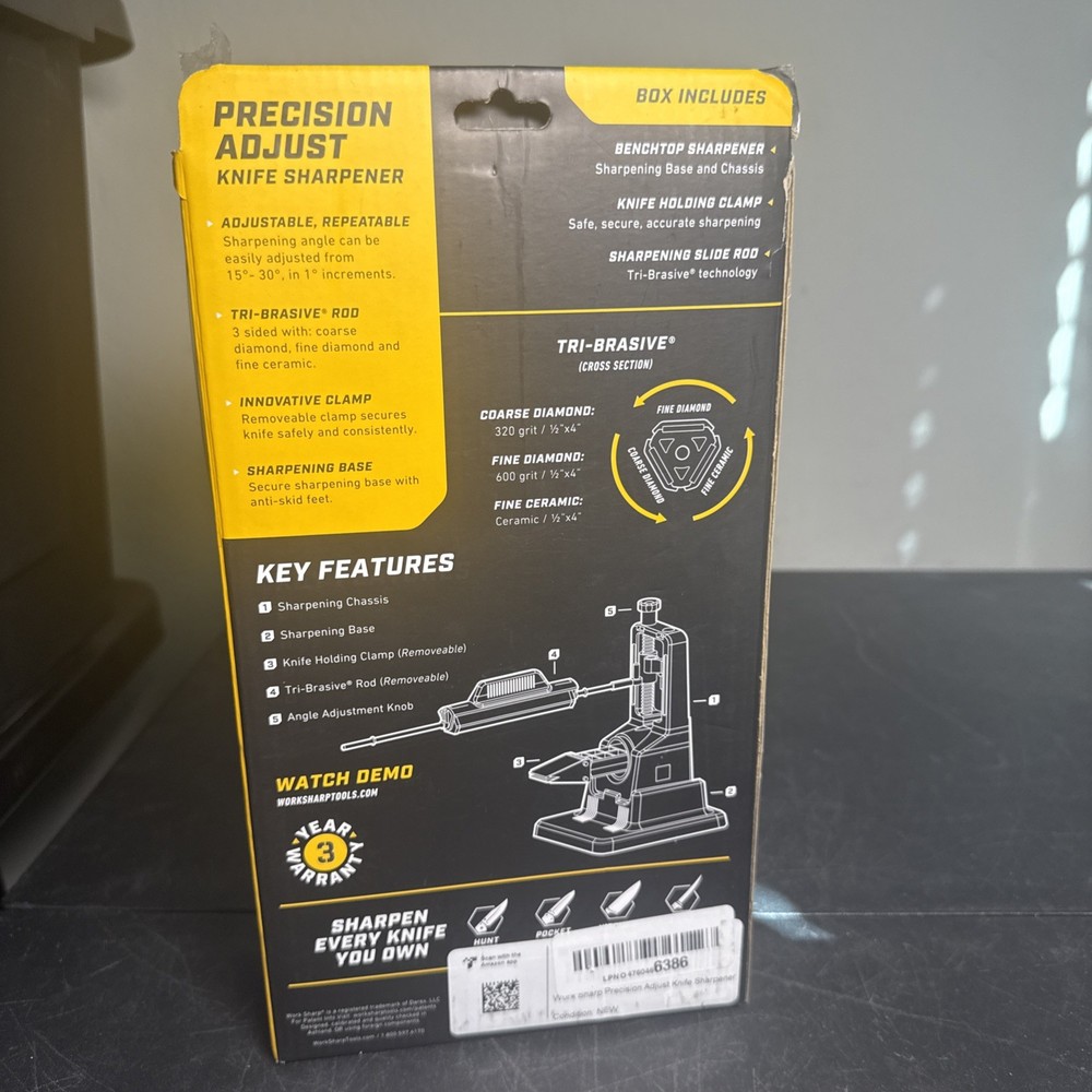 Work Sharp Precision Adjust Knife Sharpener Kit WSBCHPAJ