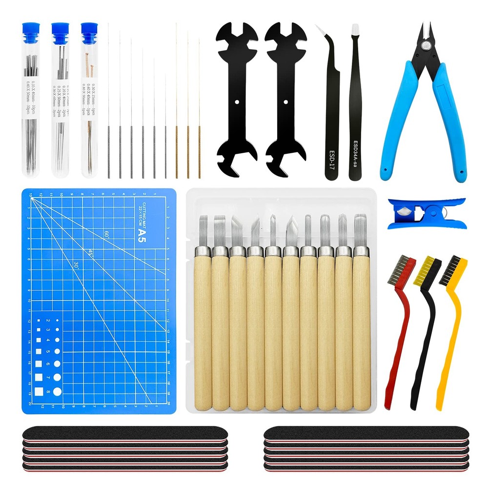 3D Printer Tool Kit, TIOPY 61Pcs Large Multicolor