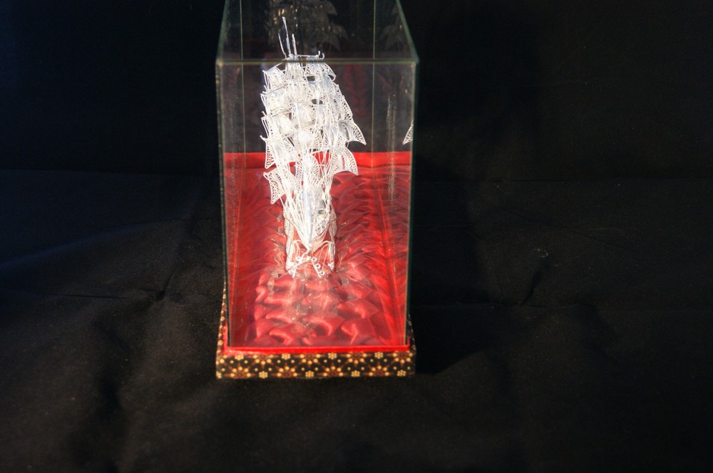 fine silver boat souvenir